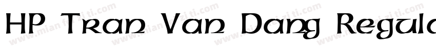 HP Tran Van Dang Regular字体转换